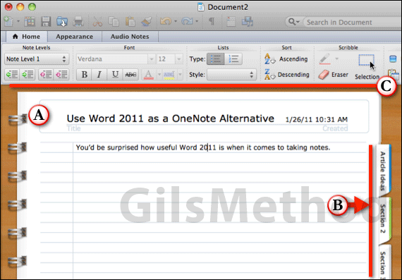 web layout in word for mac 2011